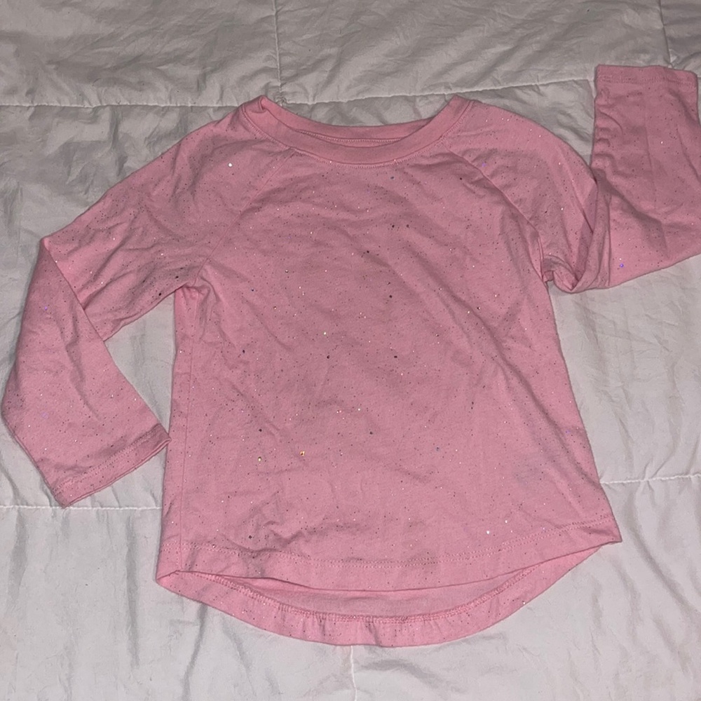 Cat & Jack long sleeve sparkle shirt 3T